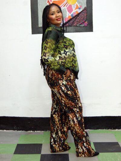 Wild Harmony (bold green & earth tones) 2pcs set - Image 4